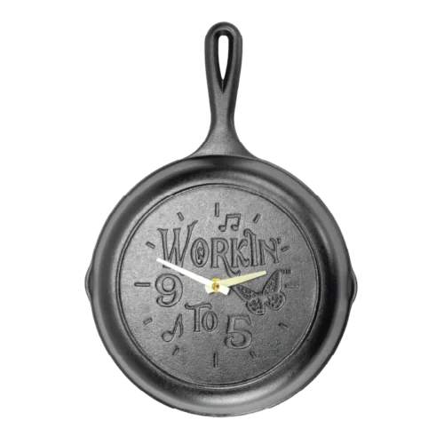 Dolly Parton 9 to 5 Skillet Clock